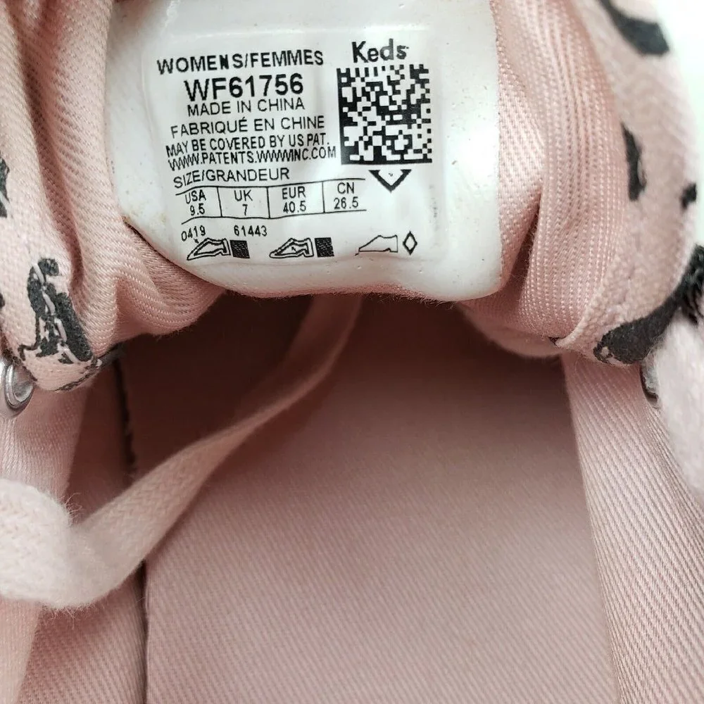 Keds Betty & Veronica Triple Kick Sneakers Pink Leopard Womens 9.5 Lace Up Shoes